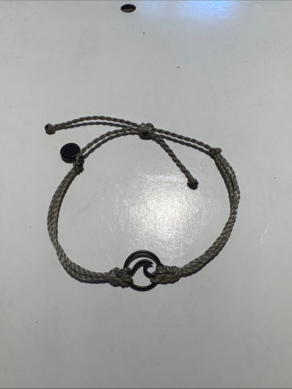 Pura vida Gray Braided Rope Bracelet adjustable